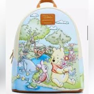 Loungefly Disney Winnie the Pooh Spring Scene Backpack Soft Tag New!